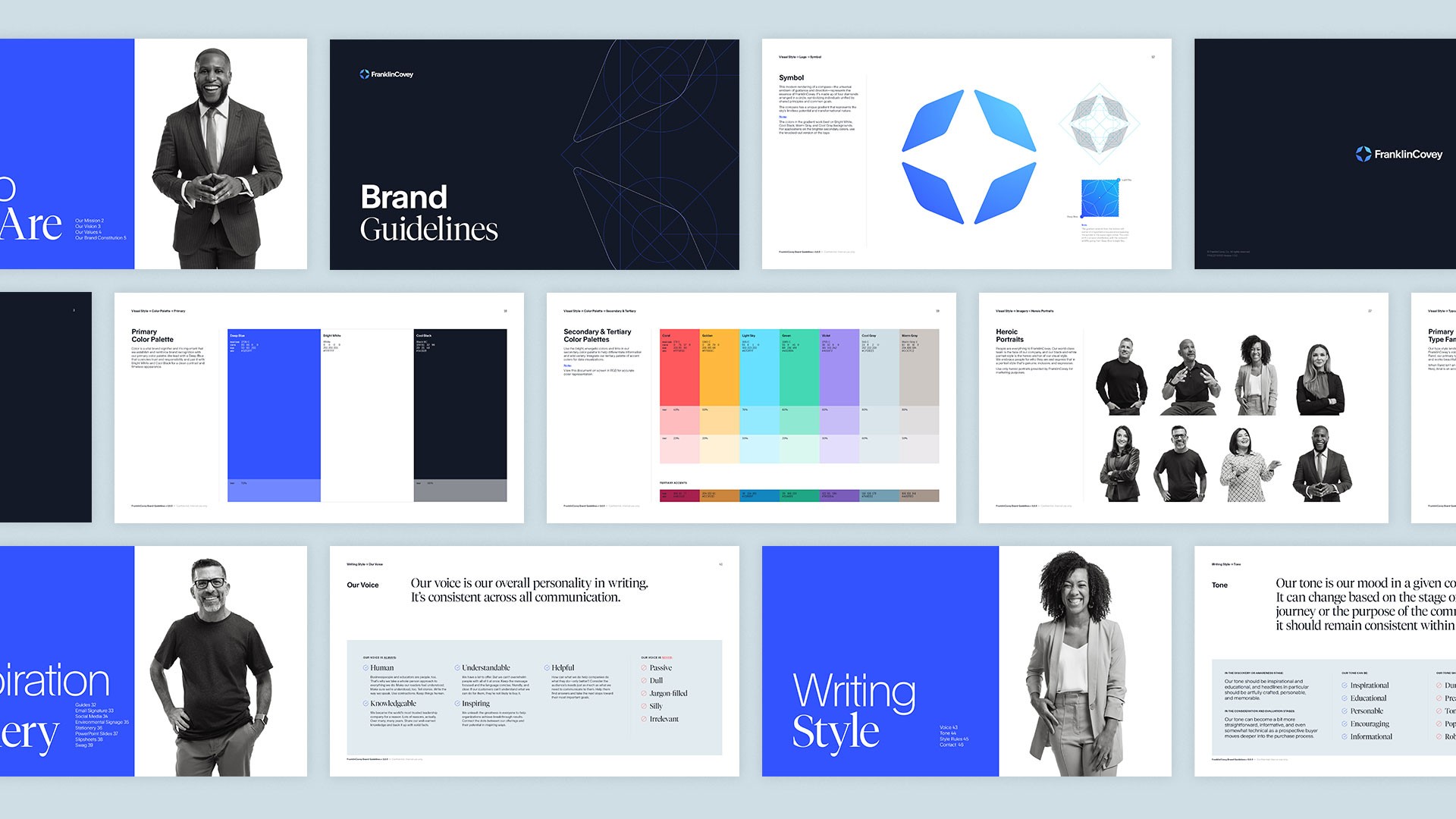 Stationery design of letterhead and business cards for the company Anders on top of a blurred photo of a house interior.