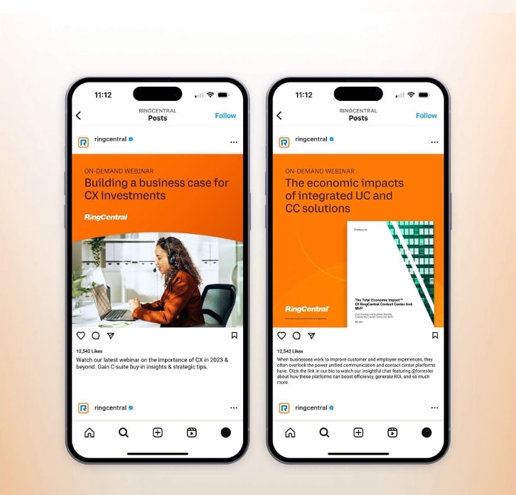 Graphic of a close up of a website depicting an Our Projects page with sample project names and dates.